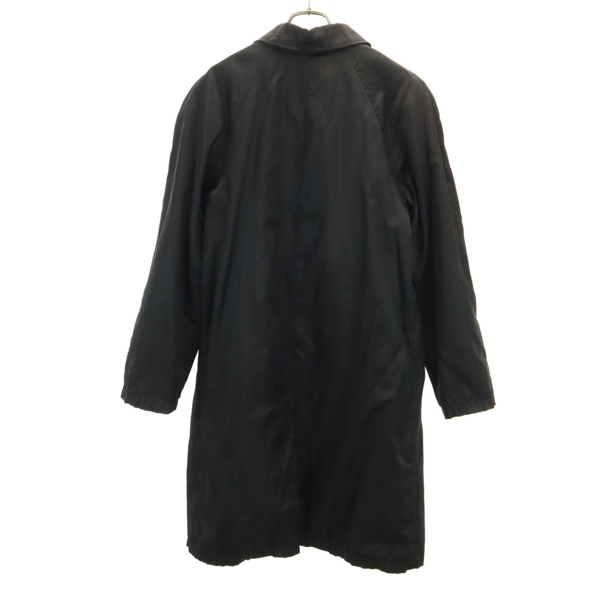 PRADA Italian Lined Stand Collar Coat Black Size L