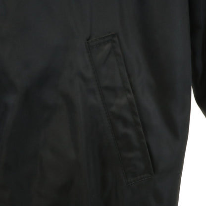 PRADA Italian Lined Stand Collar Coat Black Size L