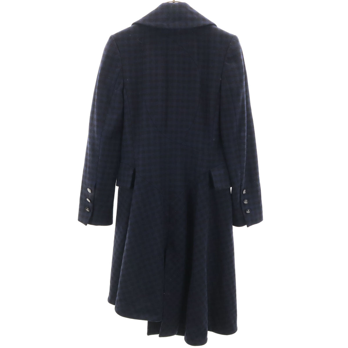Vivienne Westwood Asymmetric Check Wool Coat Size 38