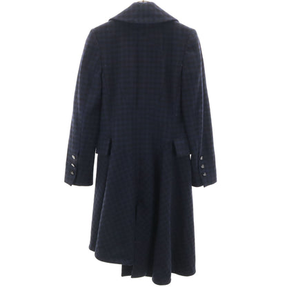 Vivienne Westwood Asymmetric Check Wool Coat Size 38