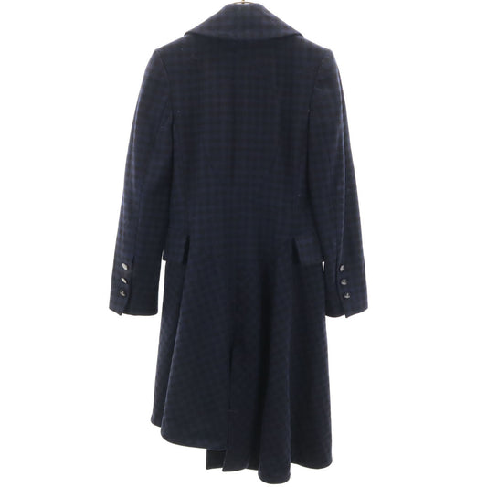 Vivienne Westwood Asymmetric Check Wool Coat Size 38