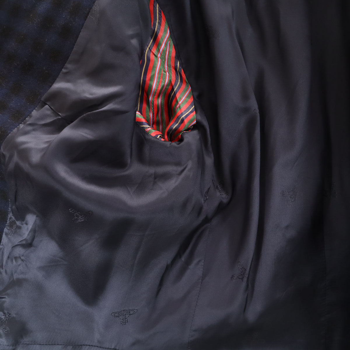 Vivienne Westwood Asymmetric Check Wool Coat Size 38