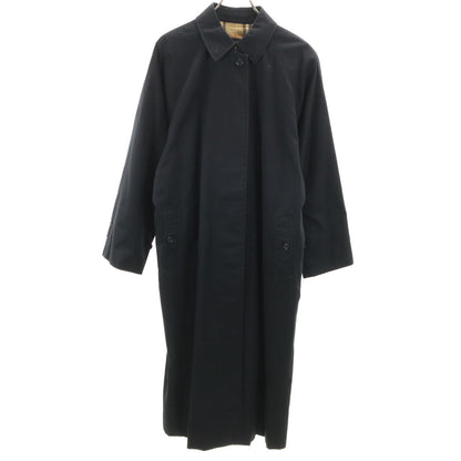 Burberrys 90s Vintage Black Balmacaan Coat