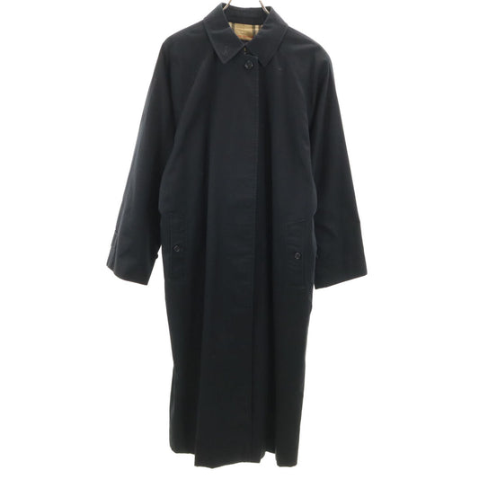Burberrys 90s Vintage Black Balmacaan Coat