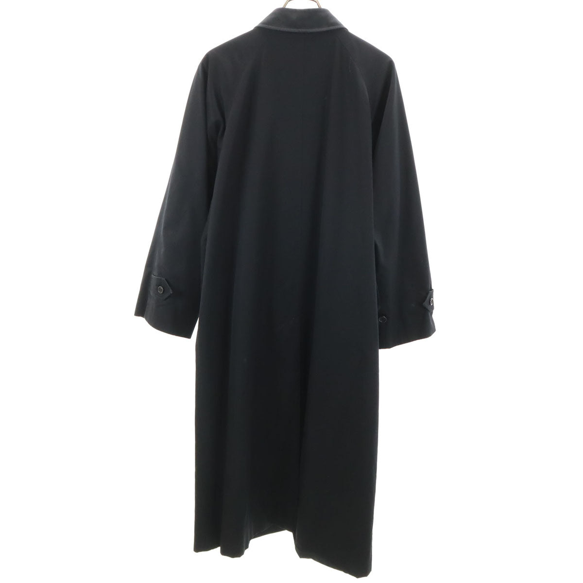 Burberrys 90s Vintage Black Balmacaan Coat