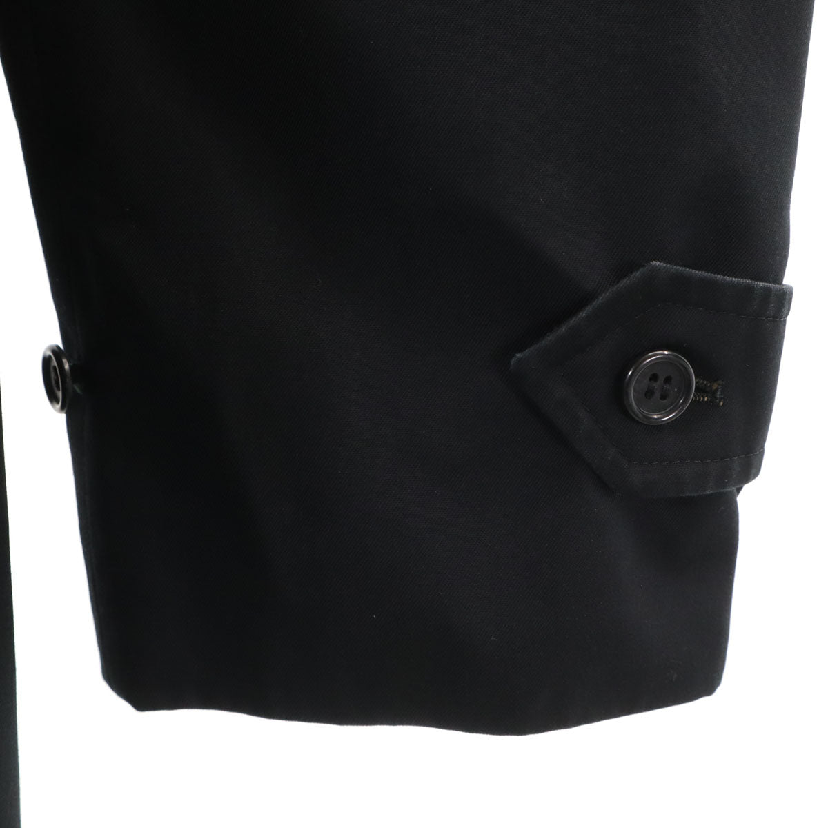 Burberrys 90s Vintage Black Balmacaan Coat