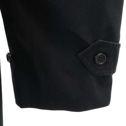 Burberrys 90s Vintage Black Balmacaan Coat