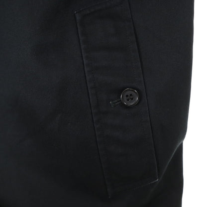 Burberrys 90s Vintage Black Balmacaan Coat