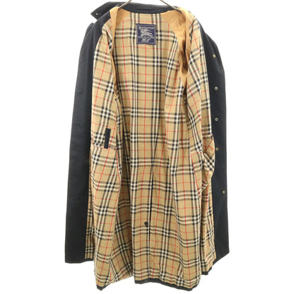 Burberrys 90s Vintage Black Balmacaan Coat