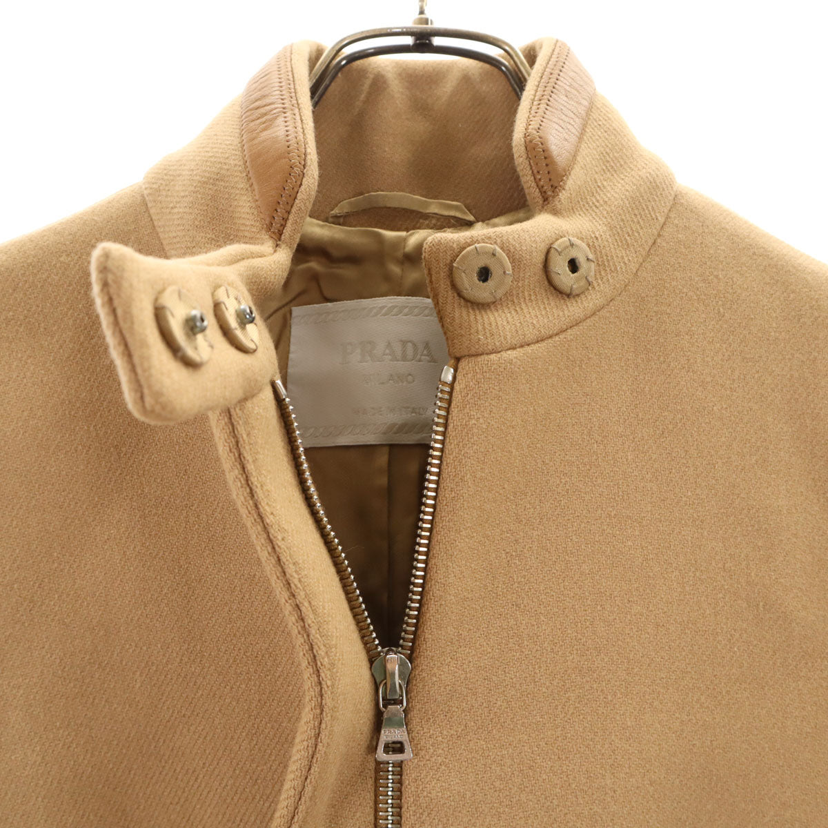 PRADA Italian Wool Coat Beige Size 38