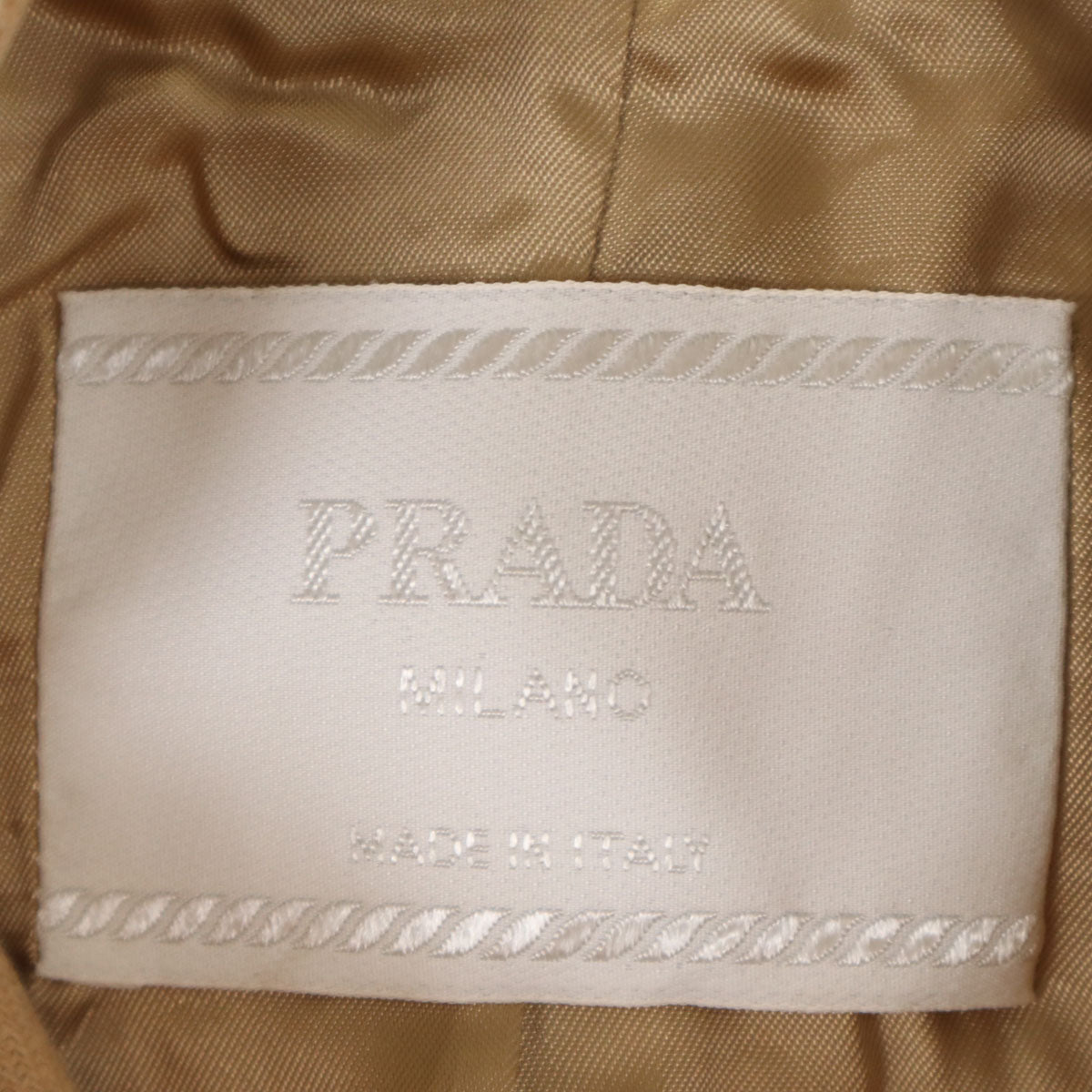 PRADA Italian Wool Coat Beige Size 38