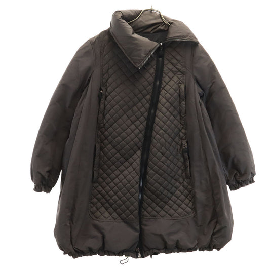 MONCLER SASLONG Quilted Down Coat Charcoal Brown