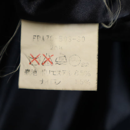 Burberrys 90s Vintage Hooded Coat with Liner Navy