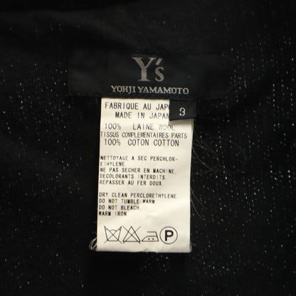 Y's Made in Japan Long Sleeve Cardigan Black Size JP 3