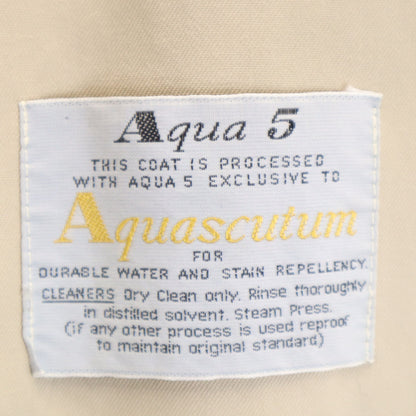Aquascutum Vintage 70s 80s Balmacaan Coat Beige Size 1