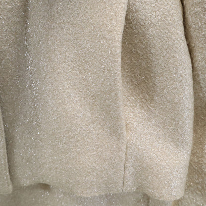 PRADA Sleeveless Midi Dress Ivory Size 42