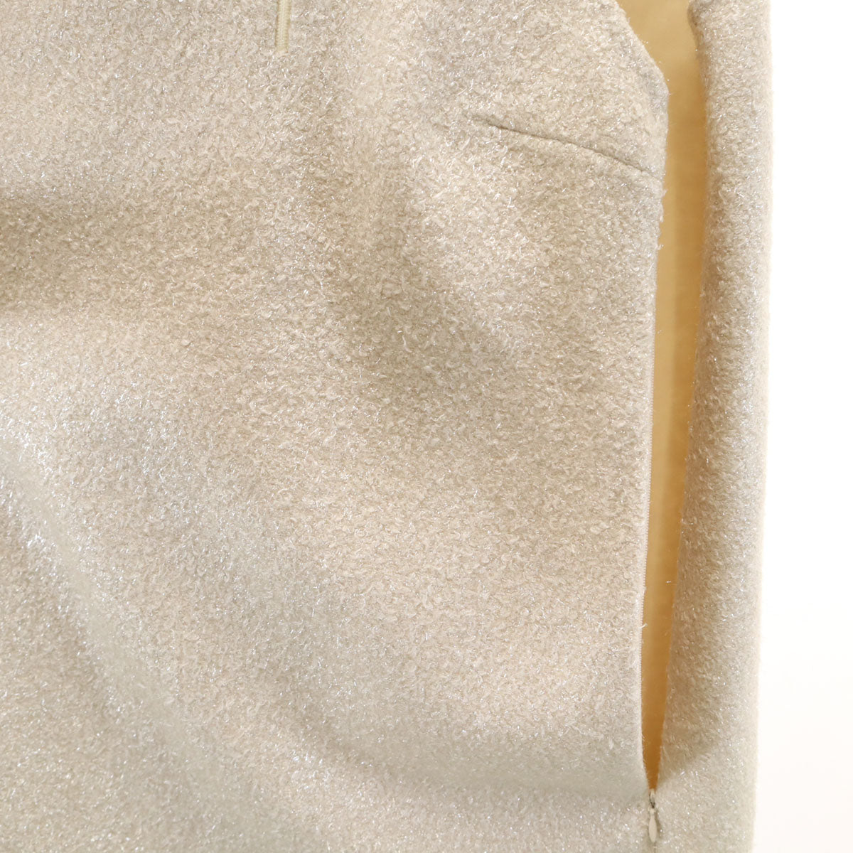 PRADA Sleeveless Midi Dress Ivory Size 42