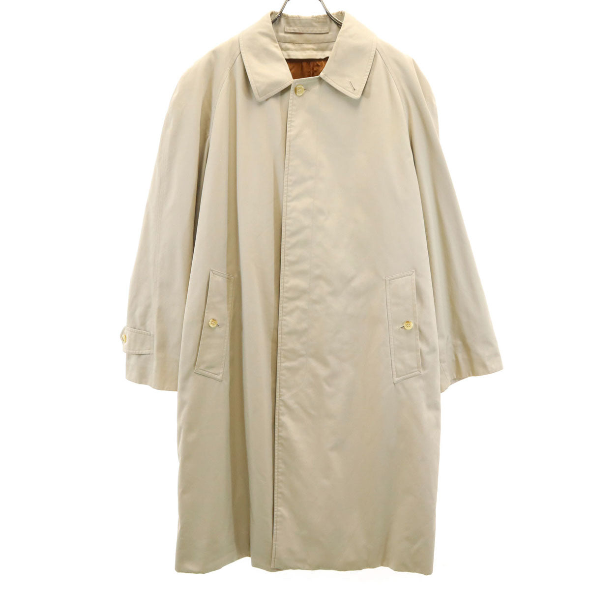 Burberrys 80s 90s UK Balmacaan Coat w/Liner Beige Size 46