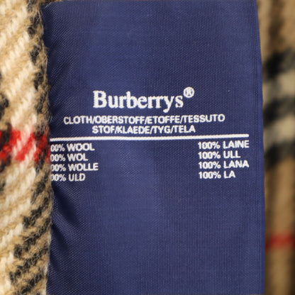 Burberrys 80s 90s UK Balmacaan Coat w/Liner Beige Size 46
