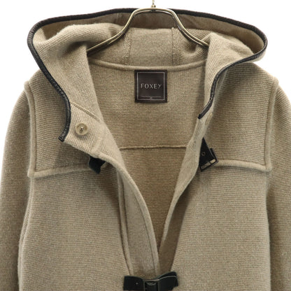 FOXEY Cashmere Knit Coat Beige Size 40