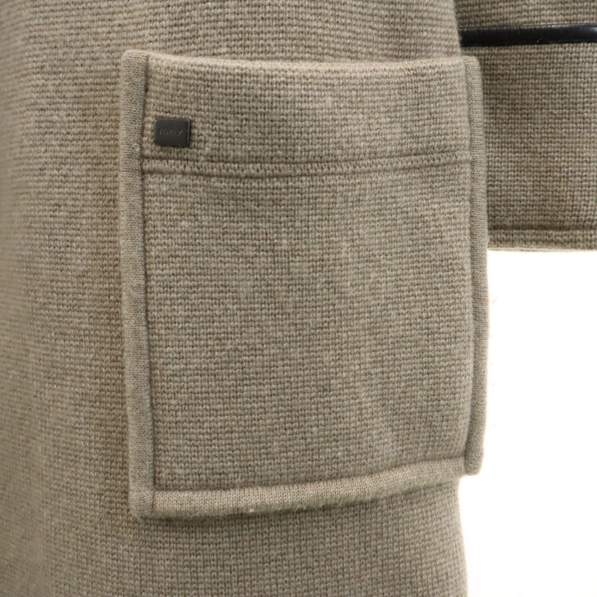 FOXEY Cashmere Knit Coat Beige Size 40