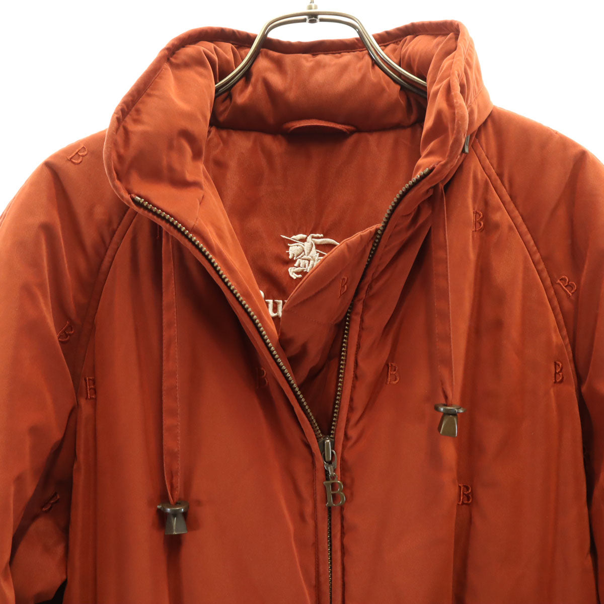 Burberrys 90s Orange Padded Coat Size 9AR