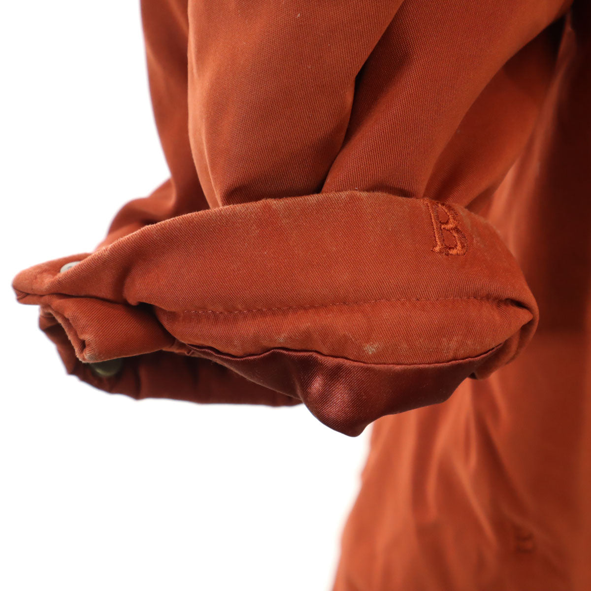 Burberrys 90s Orange Padded Coat Size 9AR