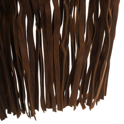 BURBERRY LONDON ENGLAND Fringe Suede Coat Brown Size S