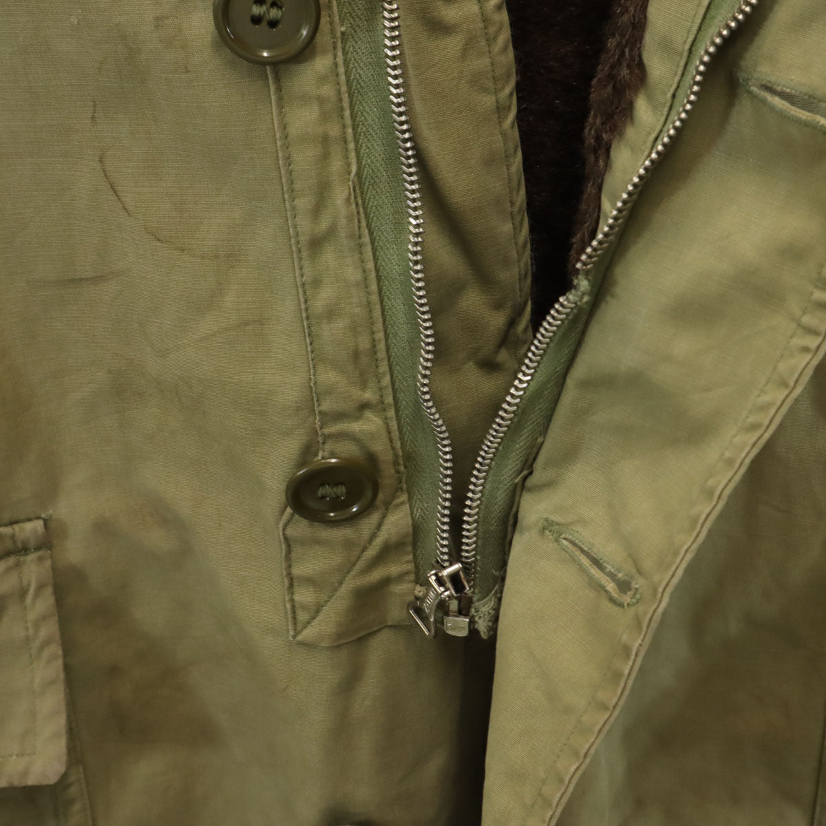 Vintage 40s M41 Civilian Military Coat Khaki
