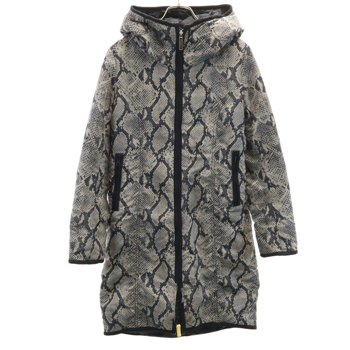 HYSTERICS Pattern Padded Coat Gray Size F