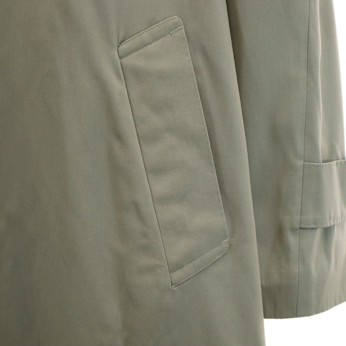 GIVENCHY 90s Vintage Greige Bal Collar Coat w/Liner Size M