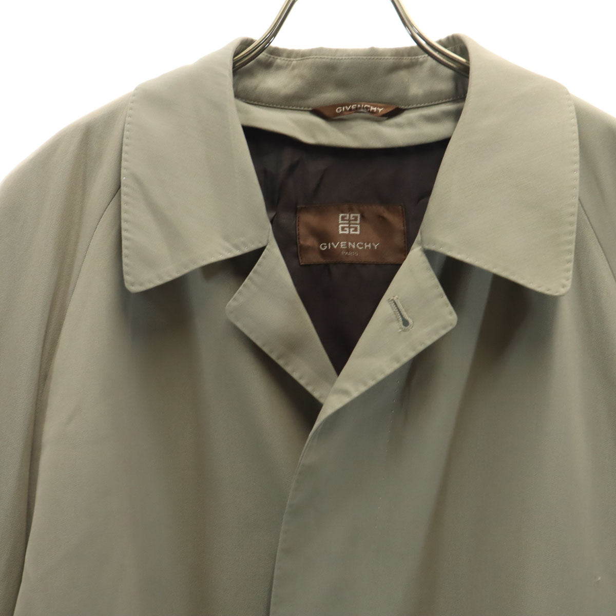 GIVENCHY 90s Vintage Greige Bal Collar Coat w/Liner Size M