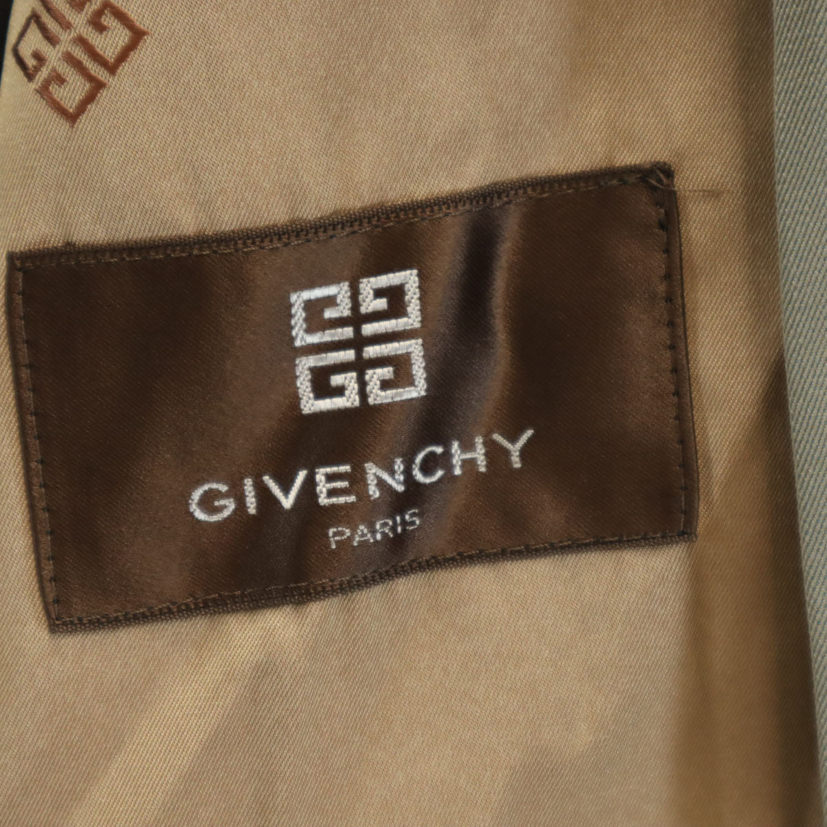 GIVENCHY 90s Vintage Greige Bal Collar Coat w/Liner Size M