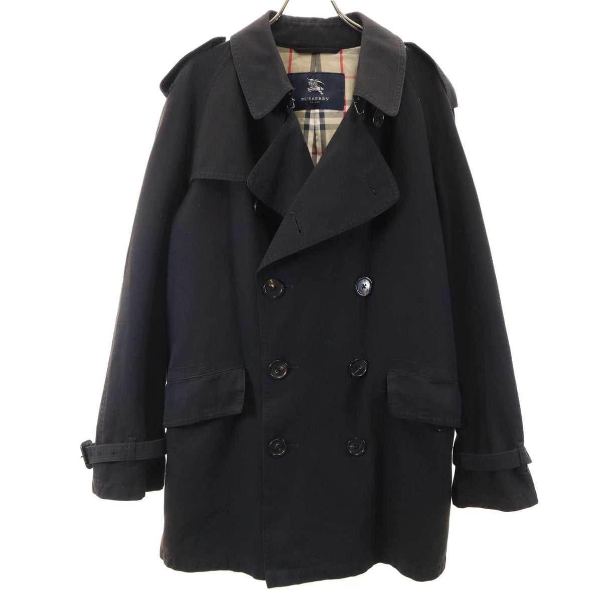 BURBERRY LONDON Trench Coat Black Size L