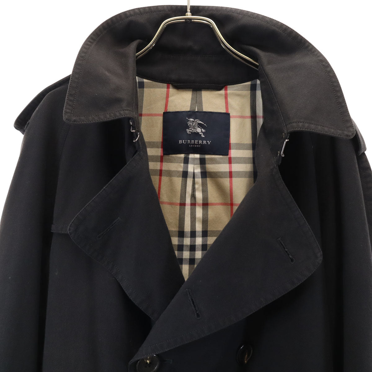 BURBERRY LONDON Trench Coat Black Size L