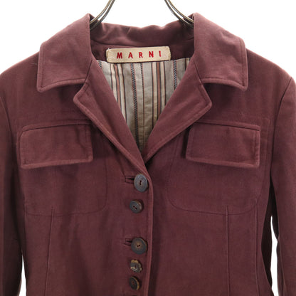 MARNI Long Coat Purple Size 42