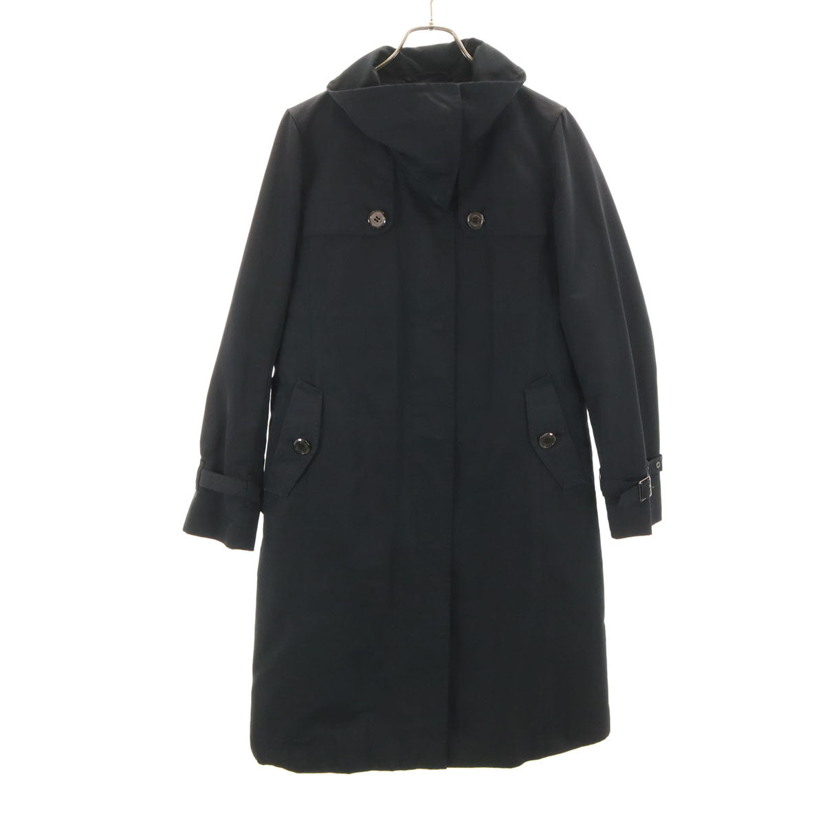 BURBERRY LONDON Coat w/ Vest Liner Black Size 40