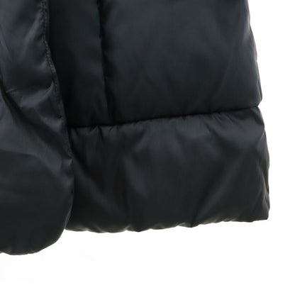 HETREGO Down Coat with Fox Fur Charcoal Size 40