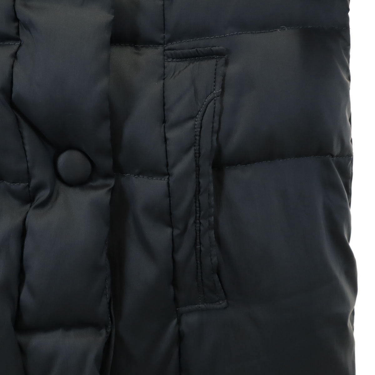 HETREGO Down Coat with Fox Fur Charcoal Size 40