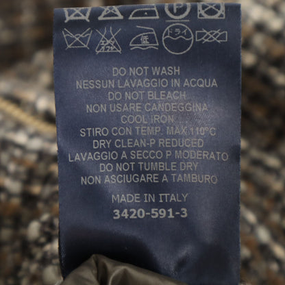 Herno Italian Tweed Lightly Padded Coat Size 40