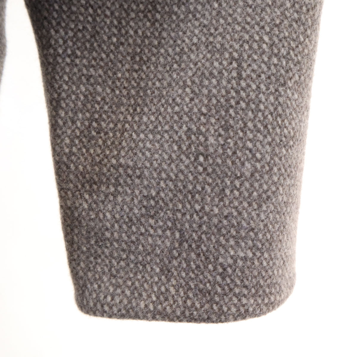 LOUIS VUITTON Double Breasted Wool Coat Gray Size 36