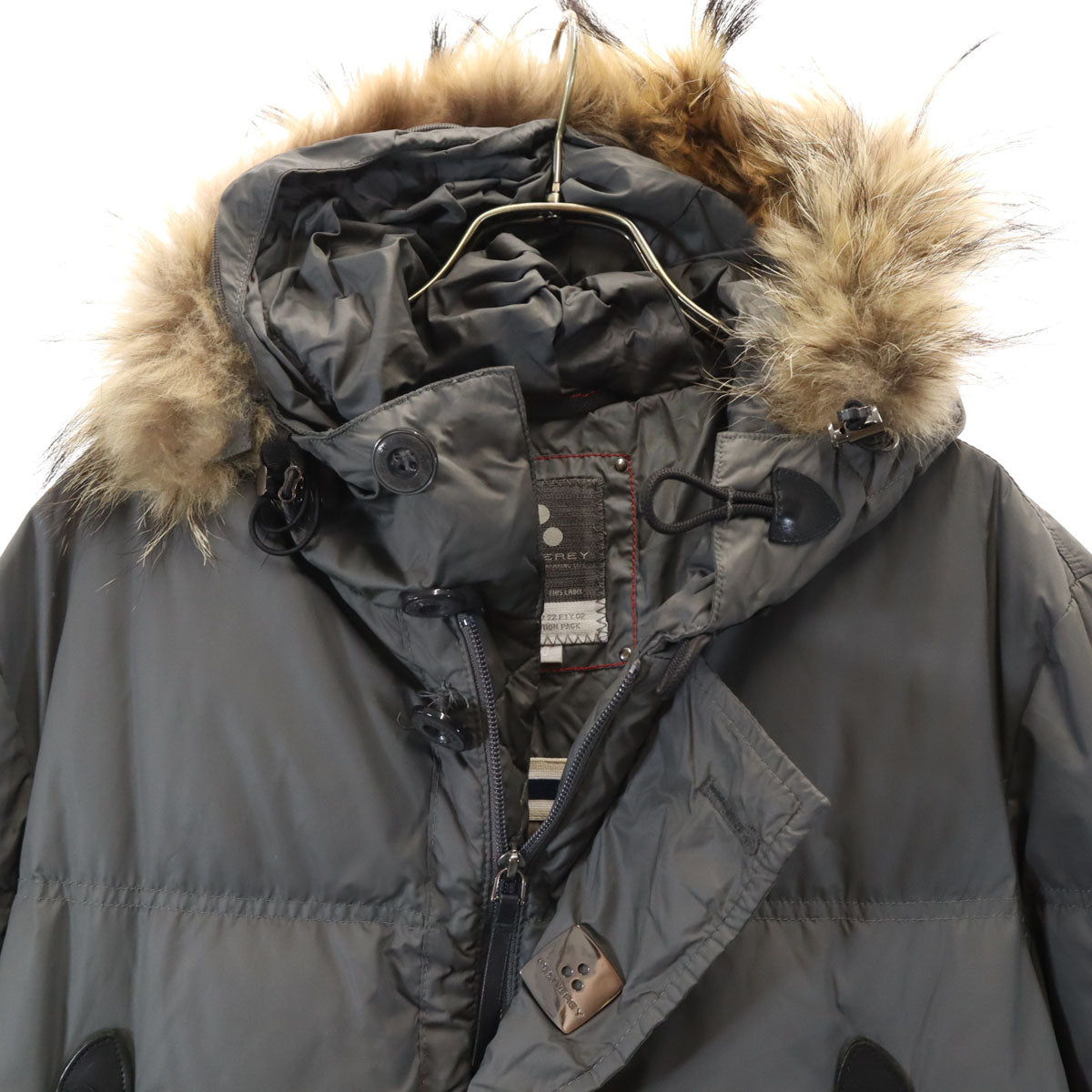 PEUTEREY Charcoal Gray Down Coat Size 50