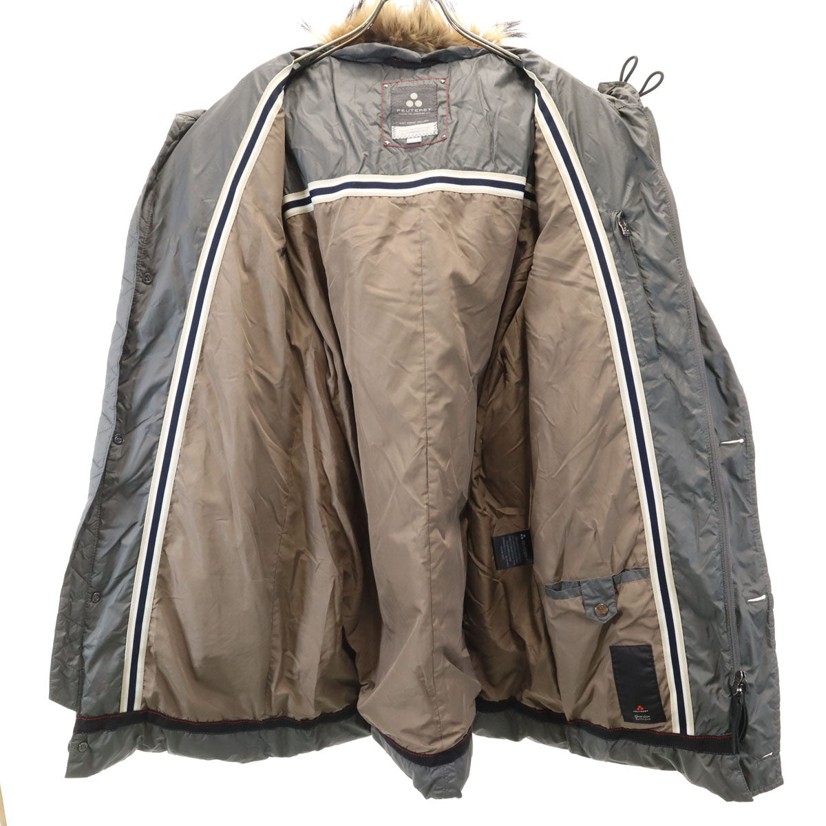 PEUTEREY Charcoal Gray Down Coat Size 50