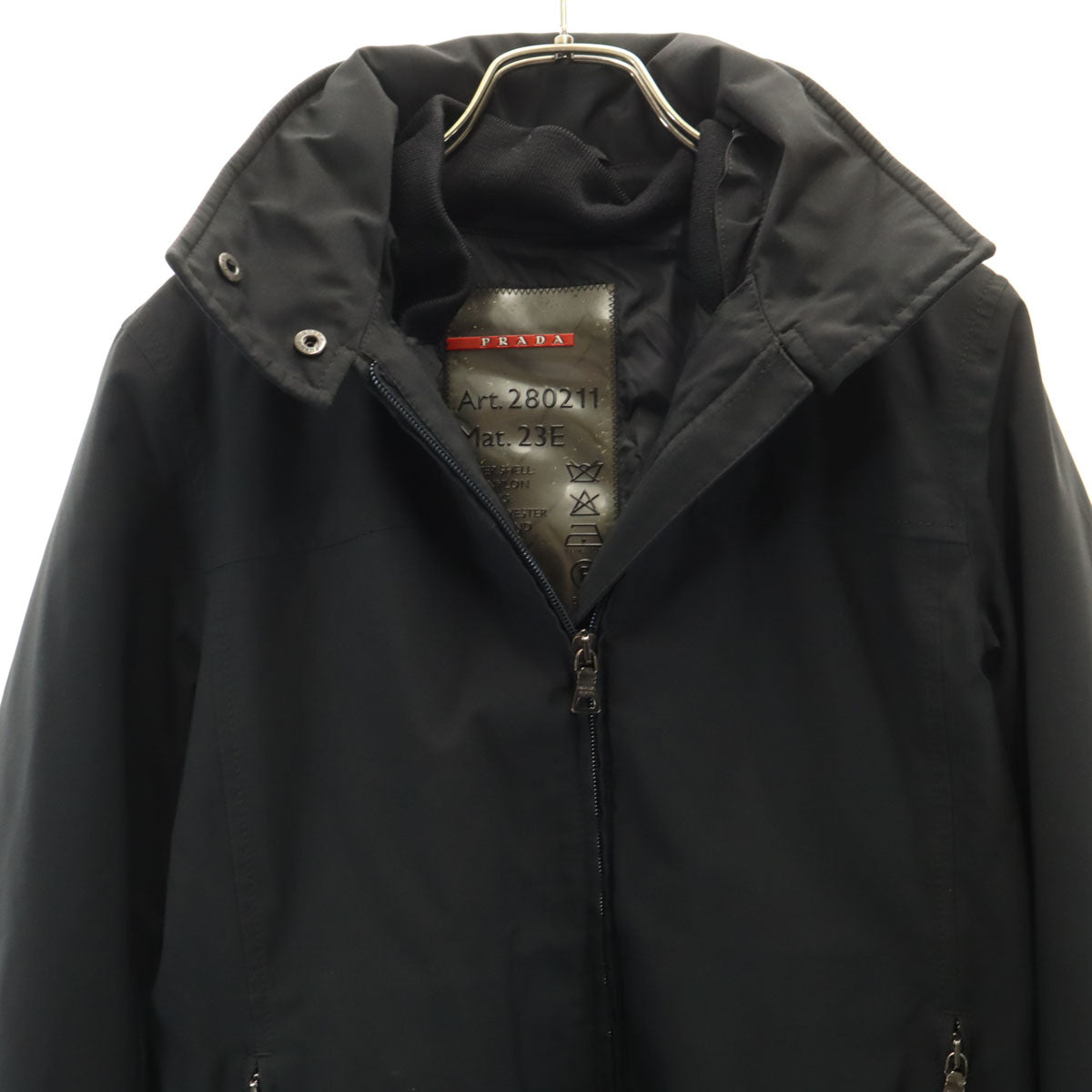 PRADA SPORTS GORE-TEX Padded Liner Coat Black Size 40