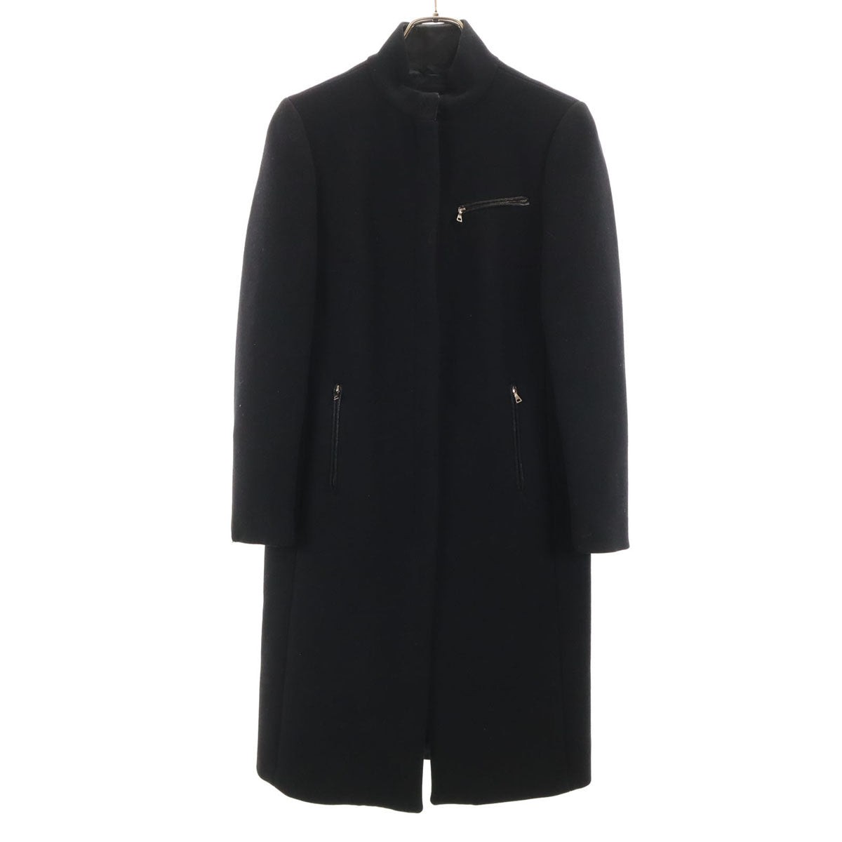PRADA Italian Wool Coat Black Size 38