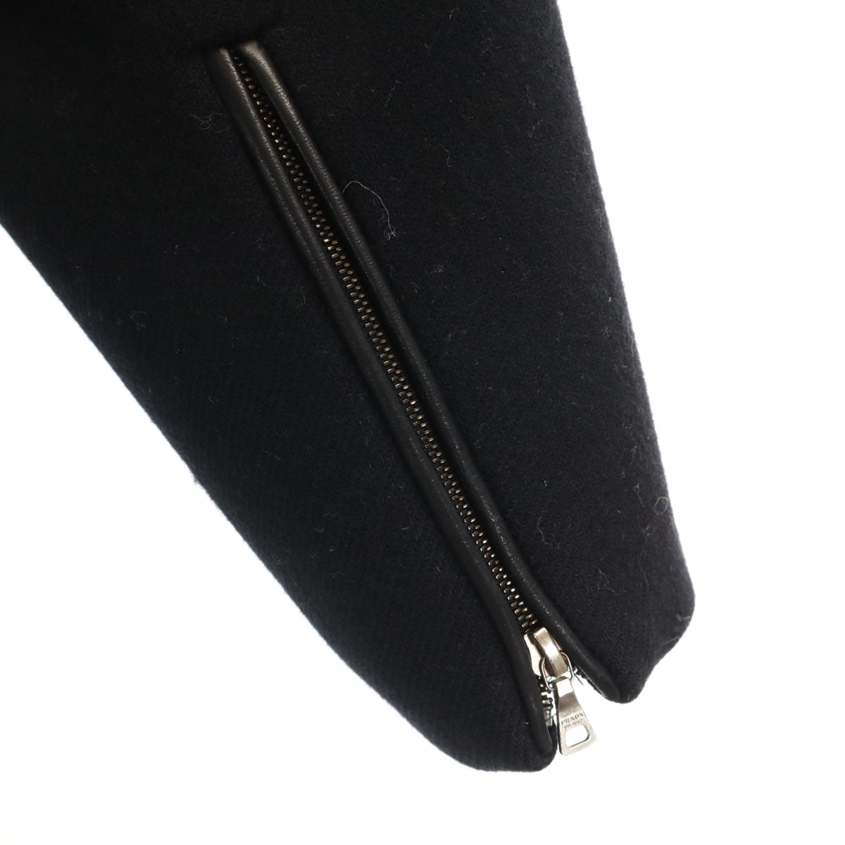 PRADA Italian Wool Coat Black Size 38