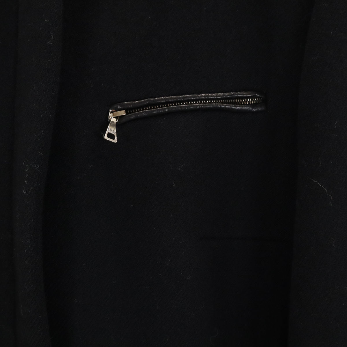 PRADA Italian Wool Coat Black Size 38