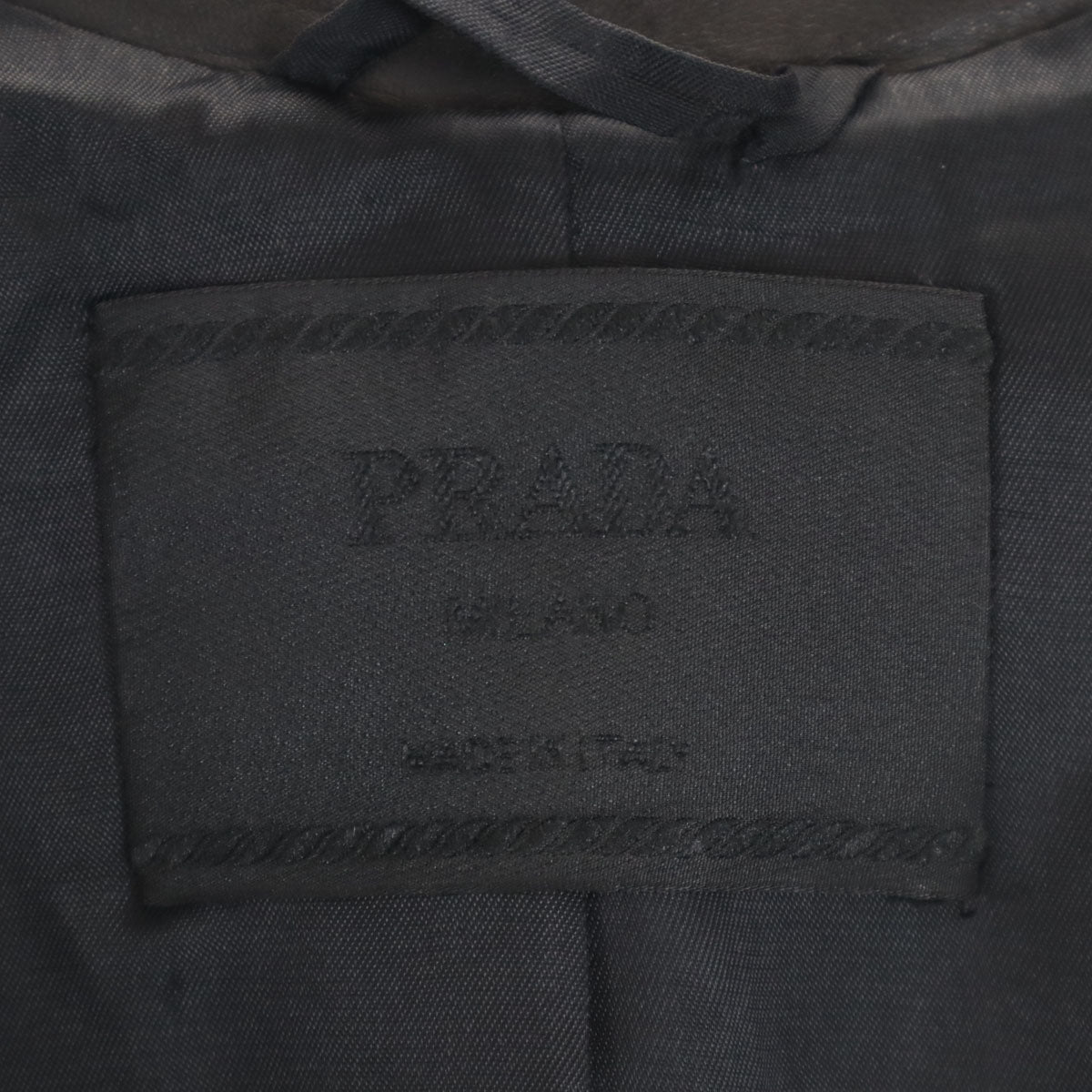 PRADA Italian Wool Coat Black Size 38