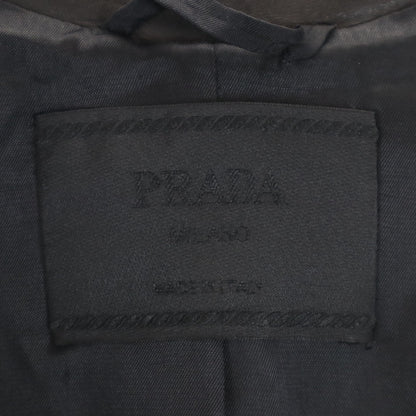 PRADA Italian Wool Coat Black Size 38