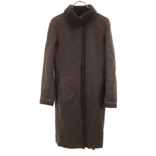 FENDI Brown Shearling Coat Size 38